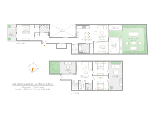 $2,195,000 | 218 Classon Avenue, Unit GARDEN | Clinton Hill