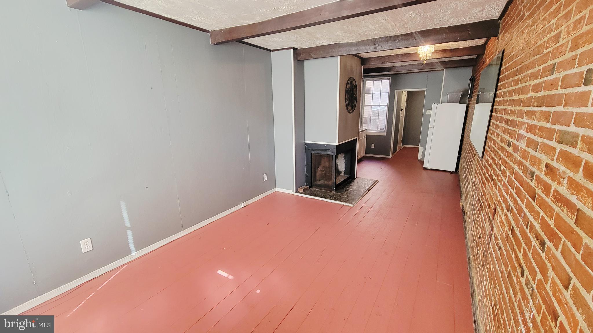 703 Tessier Street Baltimore, MD 21201 - Photo 3 of 19 Entrance living room with fireplace