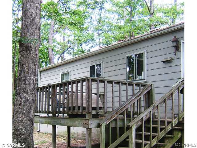 4906 August Road Chesterfield, VA 23832 - Photo 12 of 12 Exterior Back - Nice Size Deck overlooking Fenced