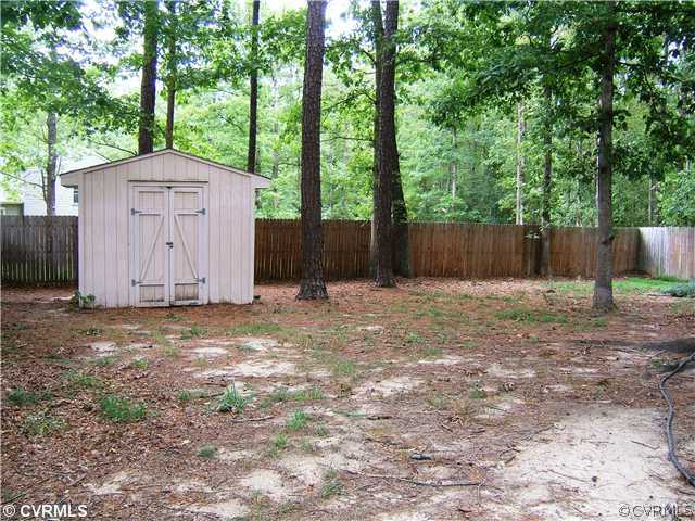 4906 August Road Chesterfield, VA 23832 - Photo 10 of 12 Storage - Large fenced in back yard. Attached stor