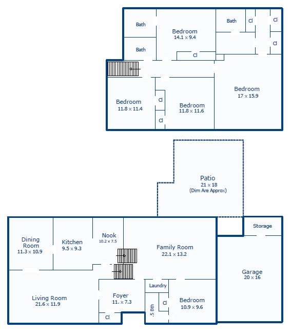 4716 Hiddenbrook Drive Raleigh, NC 27609 - Photo 25 of 25 Floor Plan