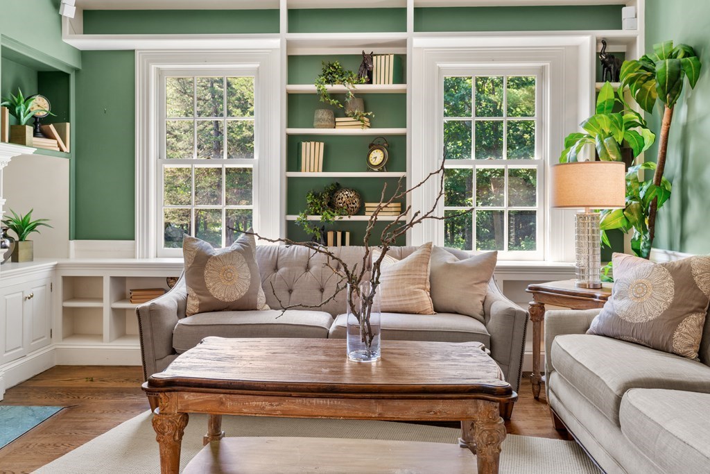 1 Rocky Ridge Road Dedham, MA 02026 - Photo 14 of 38 a living room with furniture and a potted plant