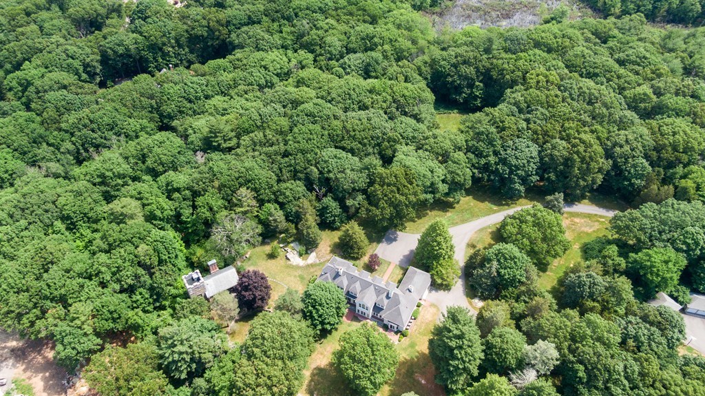 1 Rocky Ridge Road Dedham, MA 02026 - Photo 37 of 38 an aerial view of a house with a yard