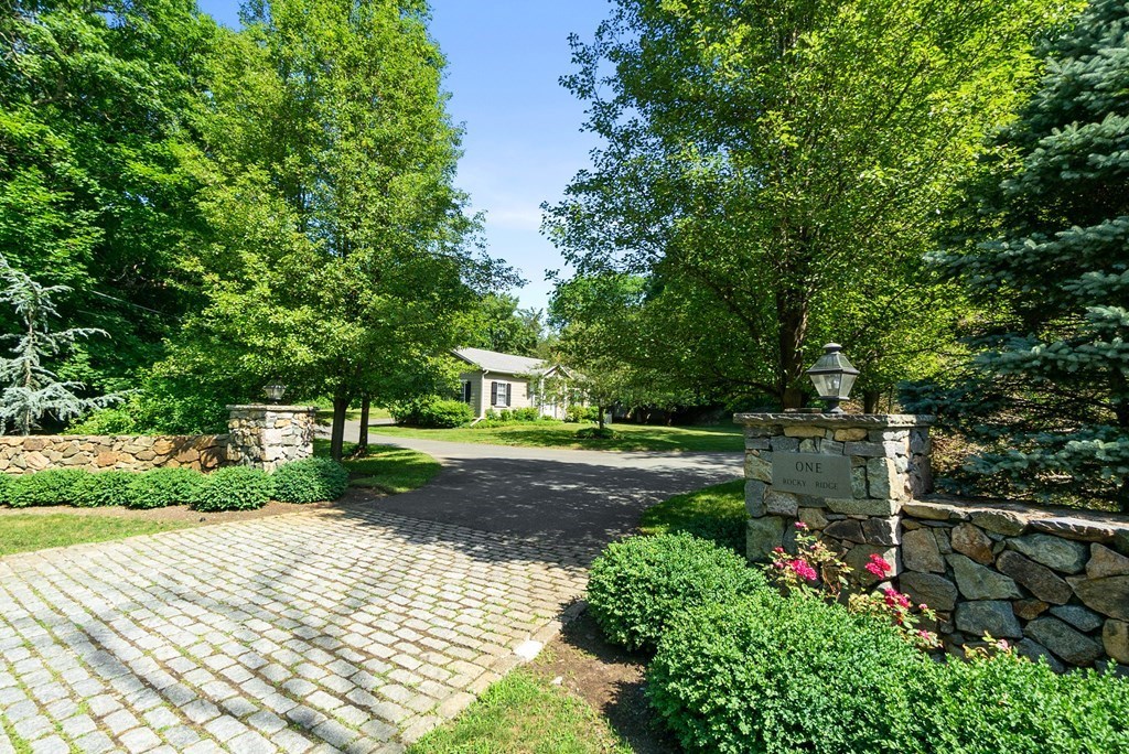 1 Rocky Ridge Road Dedham, MA 02026 - Photo 38 of 38 a view of a garden with plants and large trees