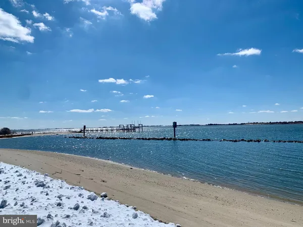 a view of a lake and a beach
