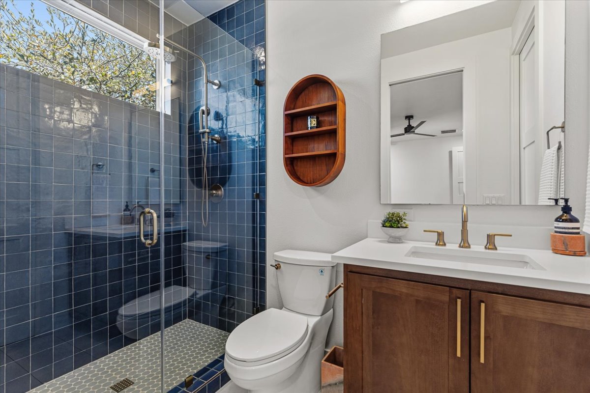 3602 Pennsylvania Avenue, Unit 2 Austin, TX 78721 - Photo 15 of 32 The spacious walk-in shower creates a refreshing start to the day.