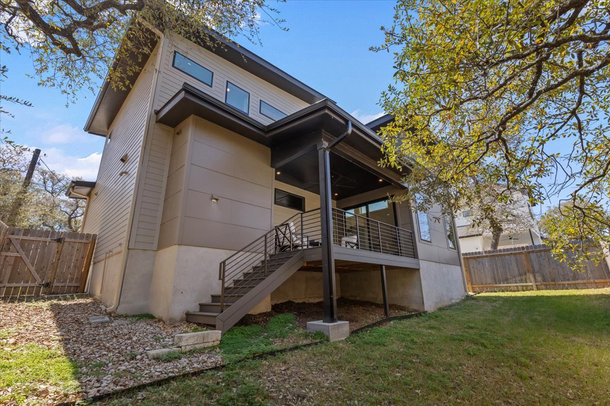 3602 Pennsylvania Avenue, Unit 2 Austin, TX 78721 - Photo 25 of 32 The private backyard offers a rare outdoor retreat in East Austin.