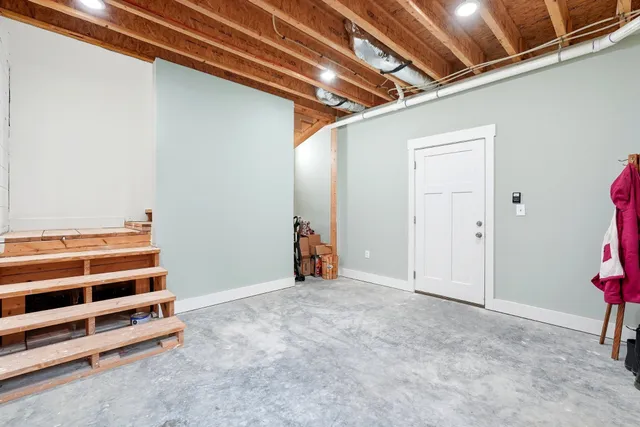 a view of a yard with an outdoor space