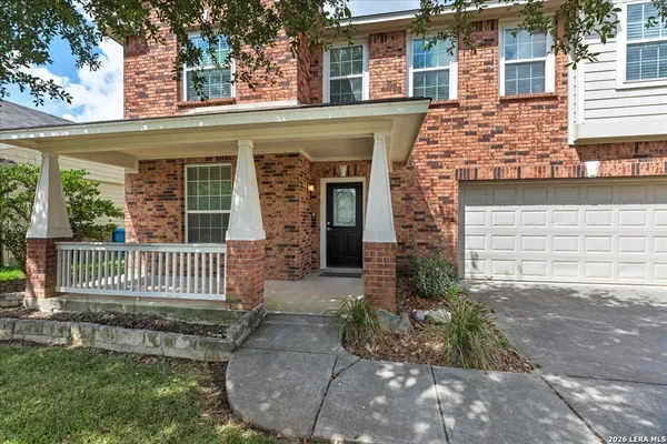 front view of a house with a porch