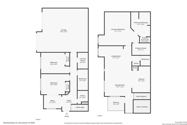 an aerial view of a house having outdoor space