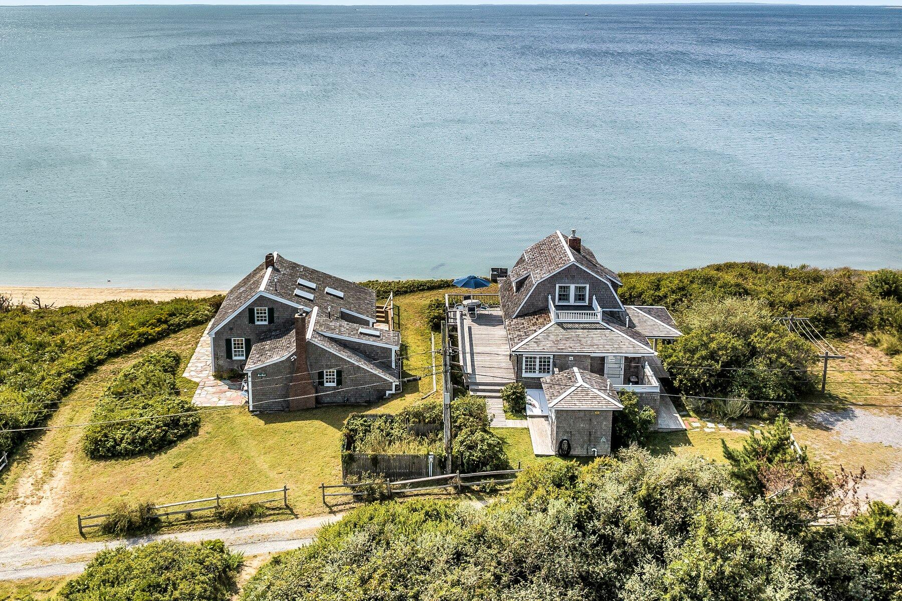6 Bay View Path Truro, MA 02666 - Photo 2 of 57 an aerial view of a house with a yard
