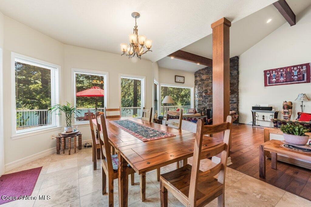 63200 South Powderhorn Bay Road Harrison, ID 83833 - Photo 26 of 64 Dining room with a view