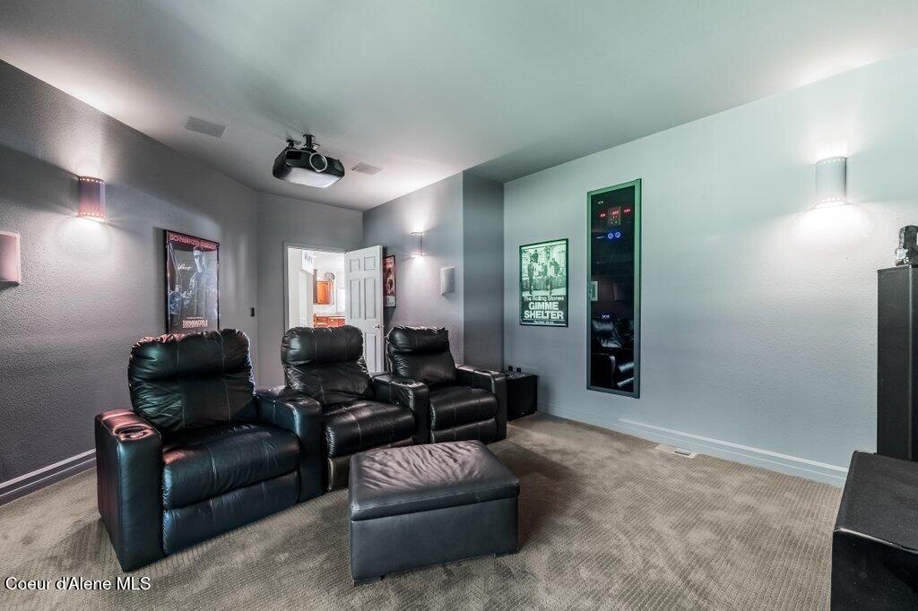63200 South Powderhorn Bay Road Harrison, ID 83833 - Photo 36 of 64 Theater experience!