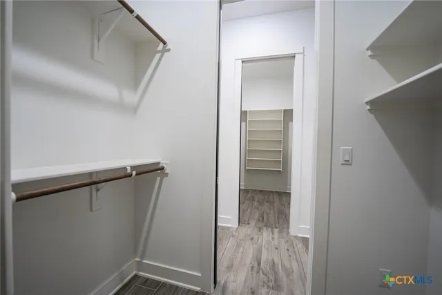 a view of walk in closet