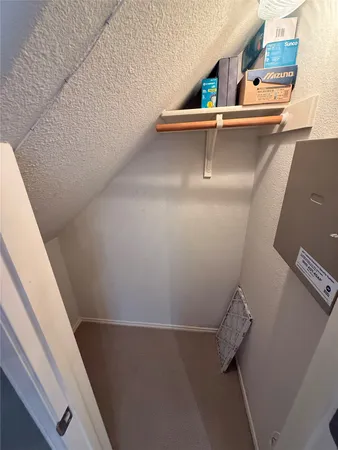 a view of storage and utility room