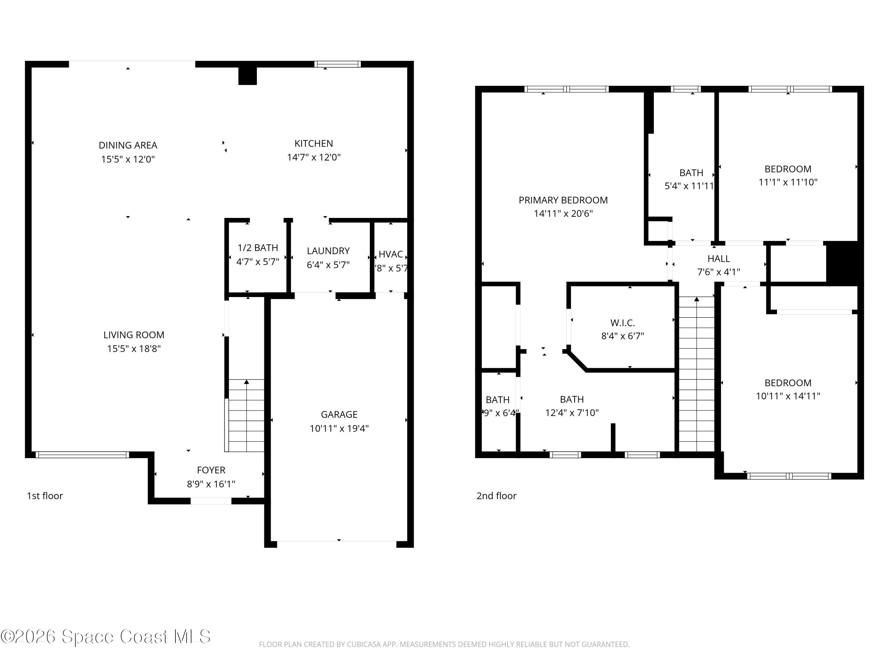 624 Cedar Side Circle Northeast Palm Bay, FL 32905 - Photo 35 of 35 Floor Plan