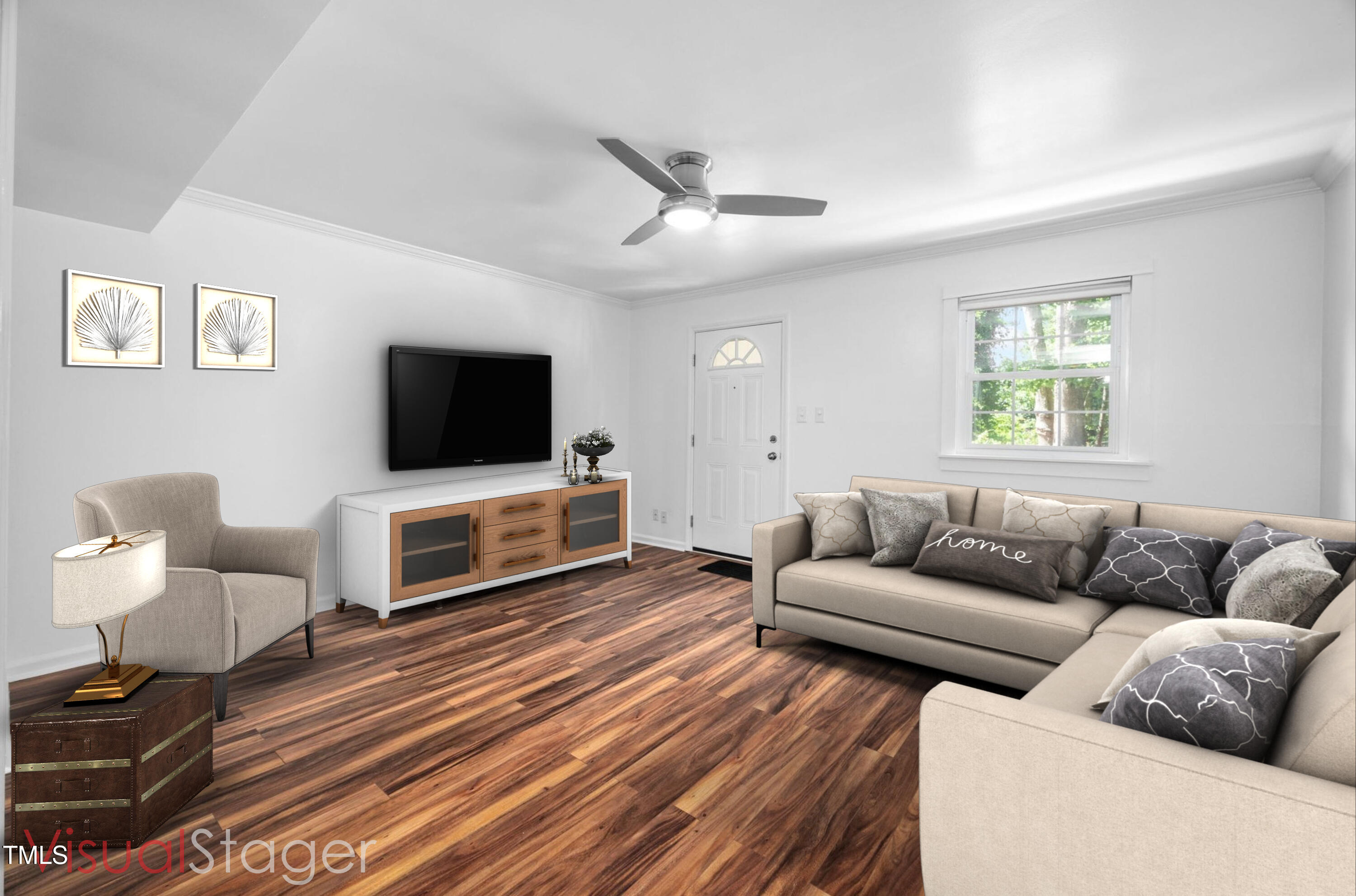 6565 New Market Way Raleigh, NC 27615 - Photo 8 of 29 Virtually Staged Living Room