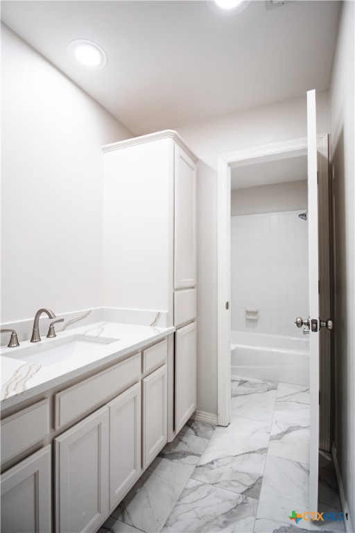 202 Ridge View Victoria, TX 77904 - Photo 38 of 41 a bathroom with a sink and a mirror