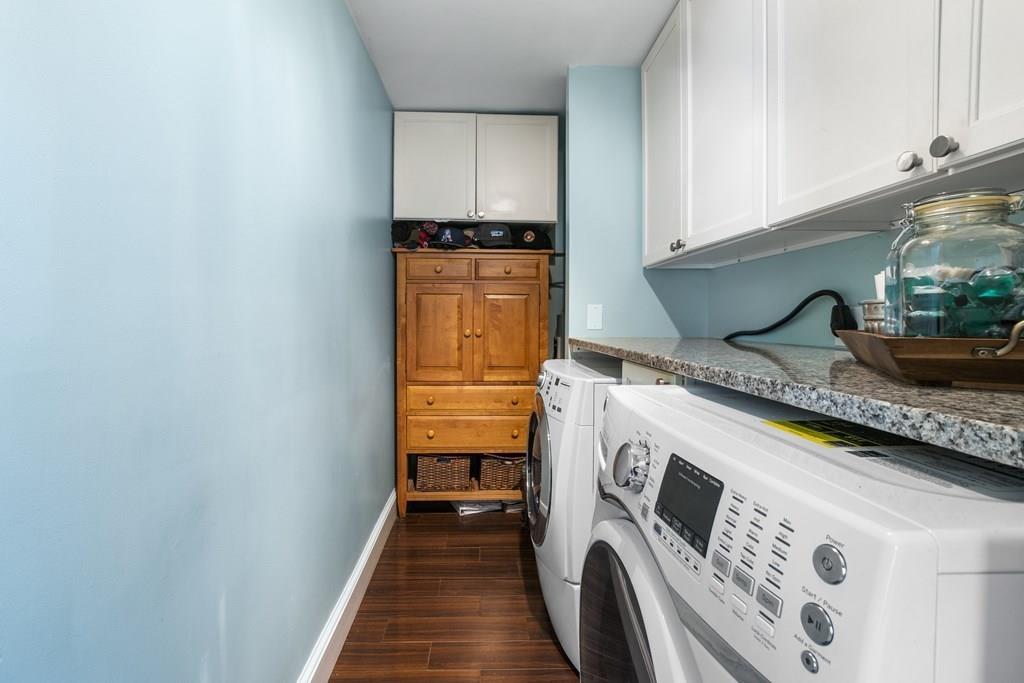 266 Bushee Road Swansea, MA 02777 - Photo 25 of 33 a utility room with granite countertop a sink a washer and dryer