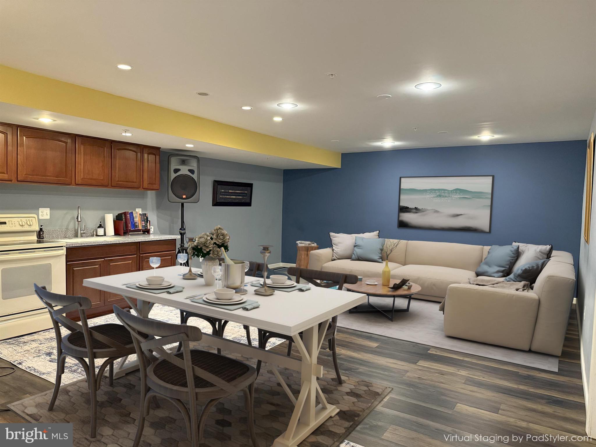 3919 Woodreed Drive Brandywine, MD 20613 - Photo 59 of 88 a living room with furniture a large window and kitchen view