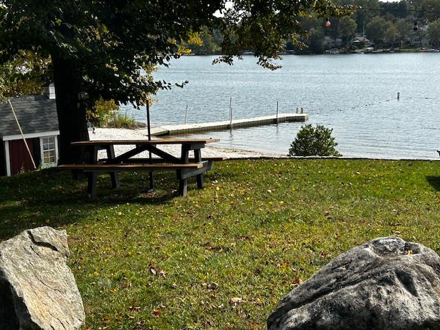 9 Locust Road North Salem, NY 10509 - Photo 6 of 11 a view of a backyard with plants and lake view