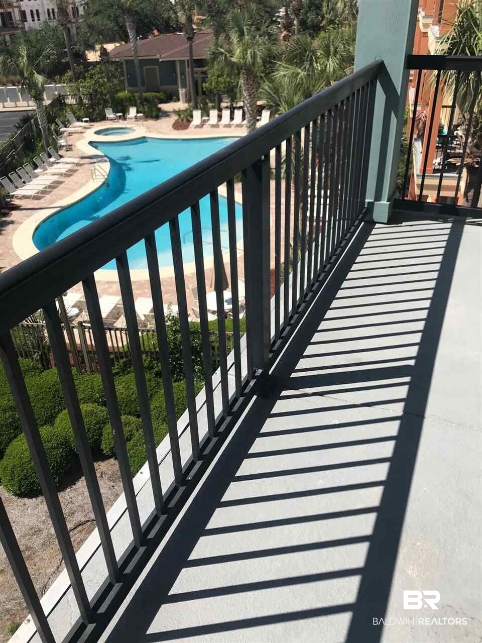1430 Regency Road, Unit F304 Gulf Shores, AL 36542 - Photo 12 of 17 Balcony Overlooking Pool