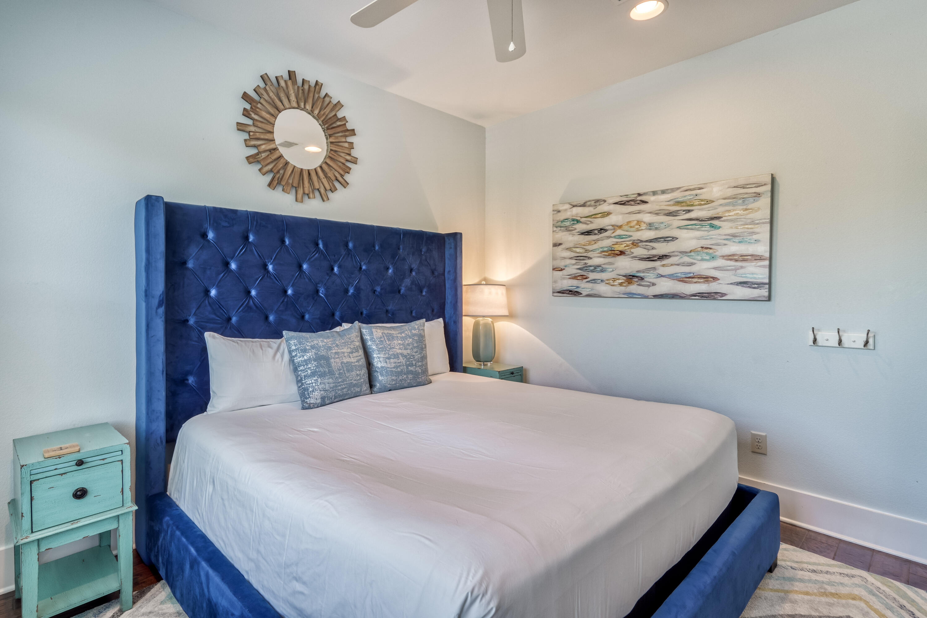 15 Asher Way Santa Rosa Beach, FL 32459 - Photo 36 of 57 a bedroom with a bed and painting on the wall