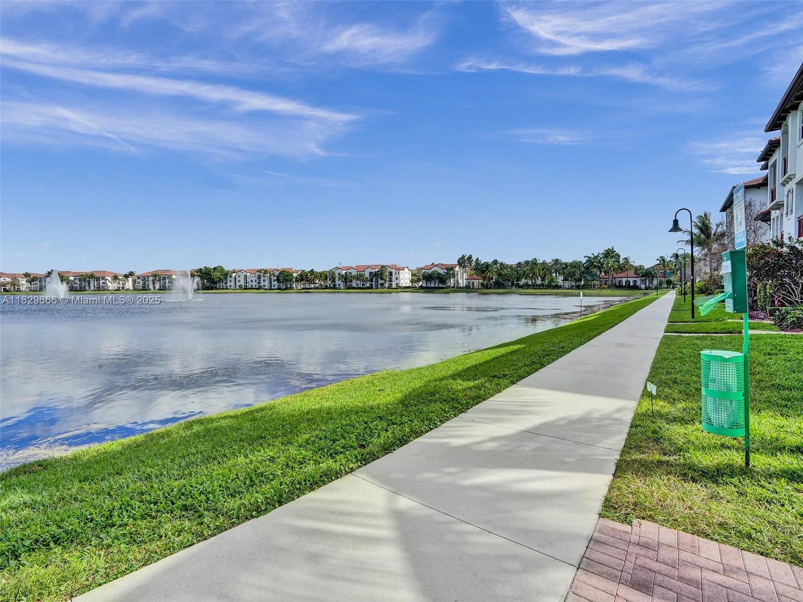 11898 Southwest 25th Court, Unit 103 Miramar, FL 33025 - Photo 39 of 40 Water view and walking path