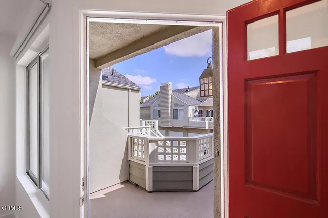 a view of front door of house