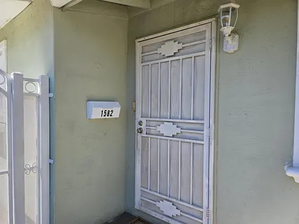 a view of front door