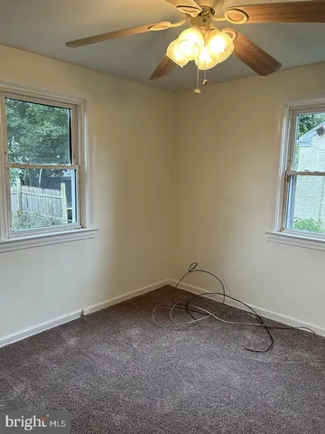 a view of a window in an empty room