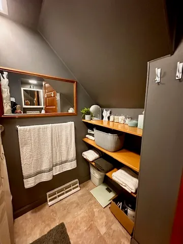 a room with furniture