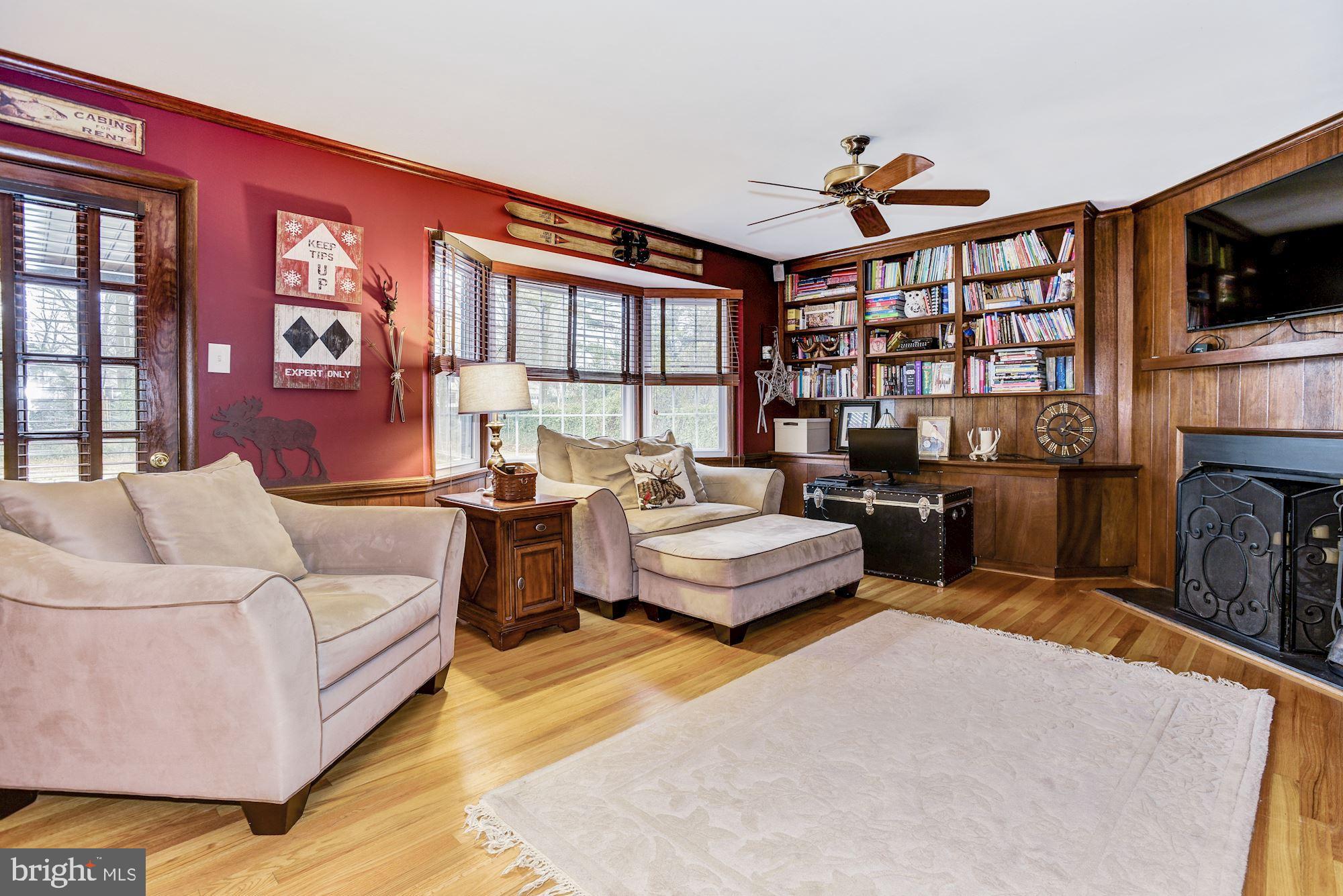 750 North Stanwick Road Moorestown, NJ 08057 - Photo 14 of 27 Stunning Family Room / Library / SECOND Fireplace!