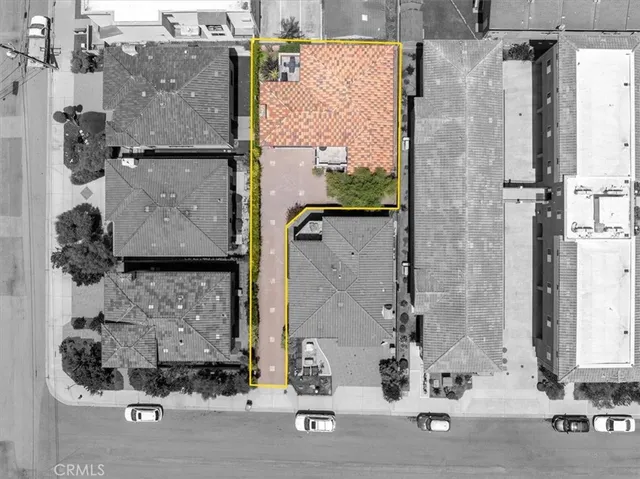 an aerial view of a city