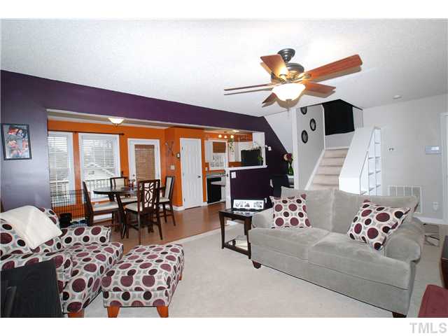 3117 Stedman Drive Raleigh, NC 27607 - Photo 7 of 25 Living Room, Dining & Kitchen.