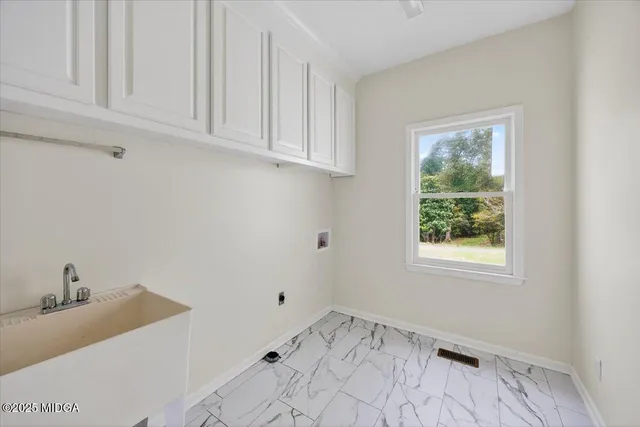 a view of a room that has a window in it