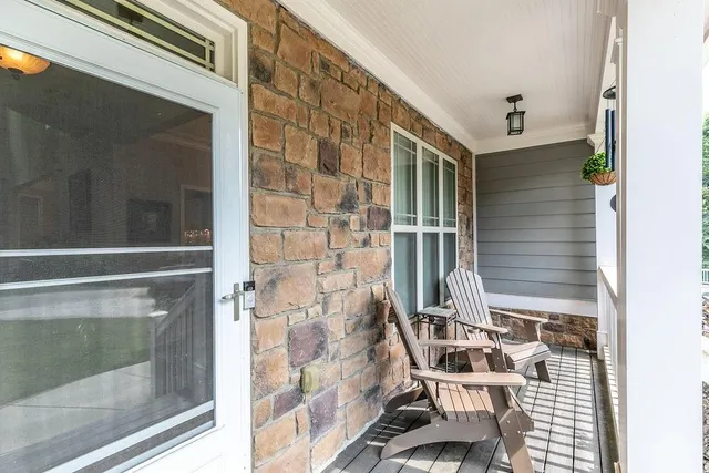 a view of front door of house