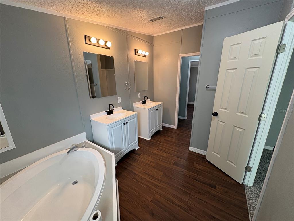 4680 Turner Road Mulberry, FL 33860 - Photo 5 of 26 a bathroom with a sink a mirror and a bathtub