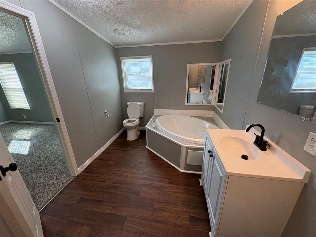 4680 Turner Road Mulberry, FL 33860 - Photo 6 of 26 a bathroom with a sink and a large mirror