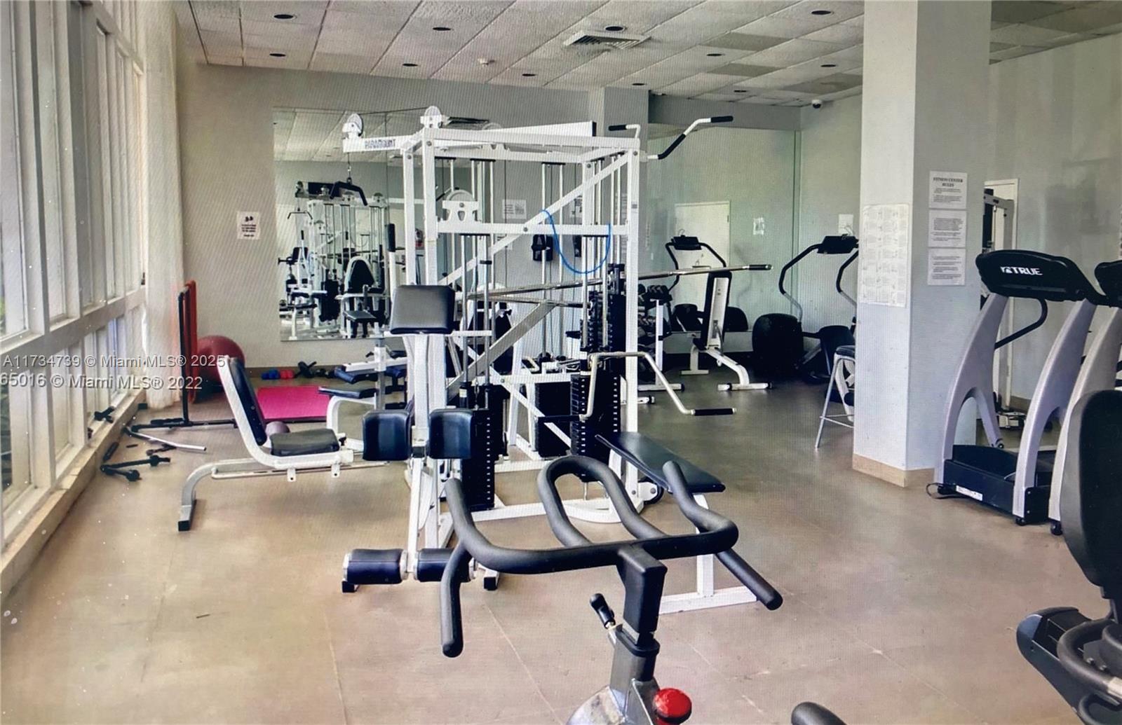 7441 Wayne Avenue, Unit 6B Miami Beach, FL 33141 - Photo 29 of 33 a view of a room with gym equipment