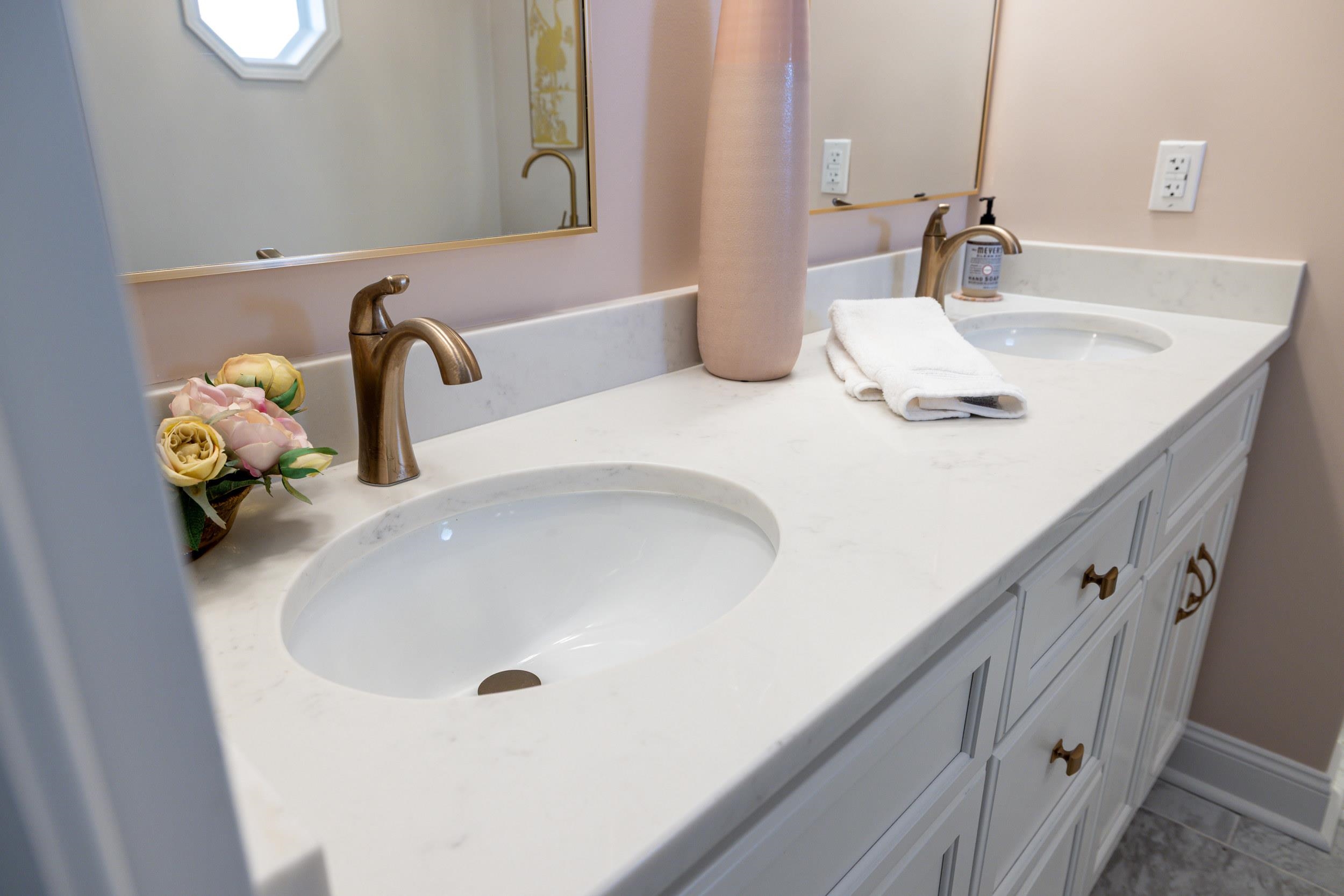 901 Riverside Avenue Grottoes, VA 24441 - Photo 46 of 75 a bathroom with a sink and a mirror