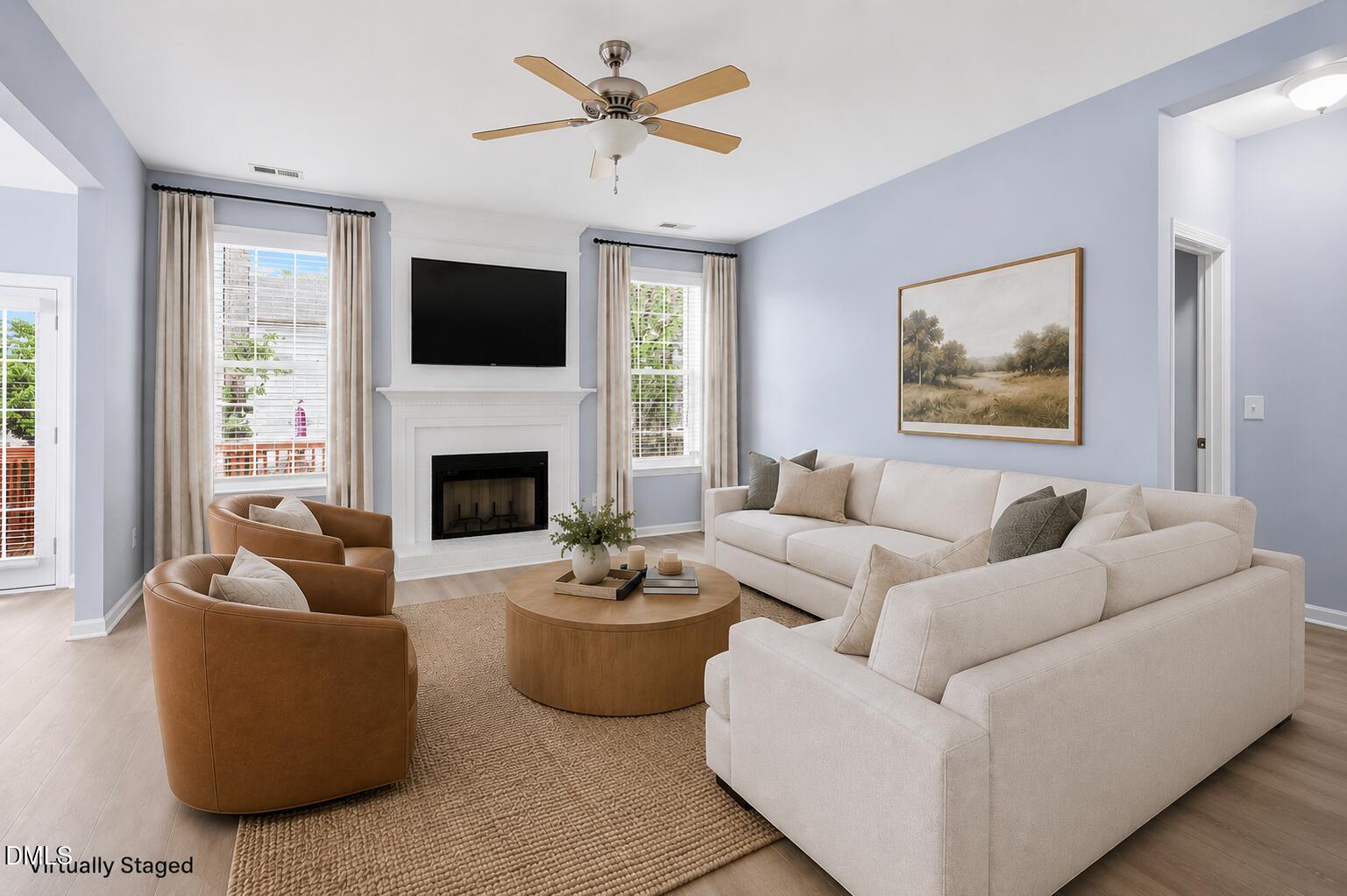 5610 Apalachicula Drive Raleigh, NC 27616 - Photo 4 of 38 Virtually Staged Family Room