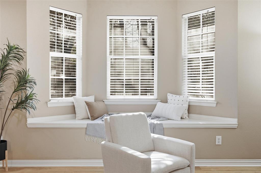 2522 Durango Ridge Drive Bedford, TX 76021 - Photo 10 of 35 Sitting room with baseboards and wood finished floors