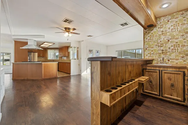 a view of a bathroom with a shower