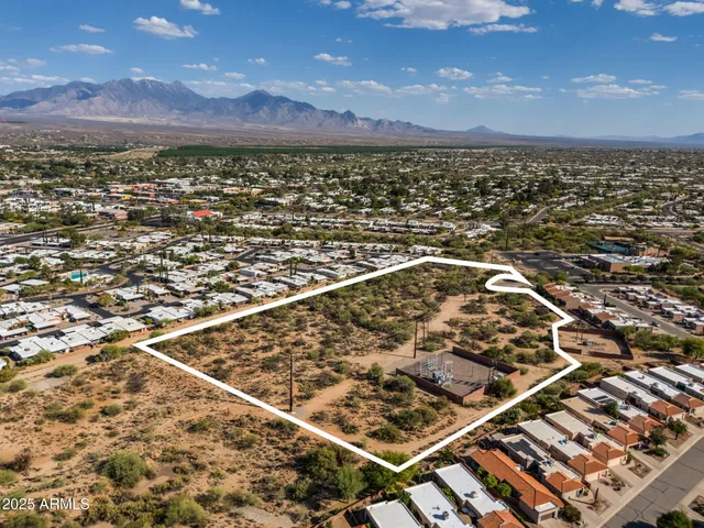 an aerial view of multiple house
