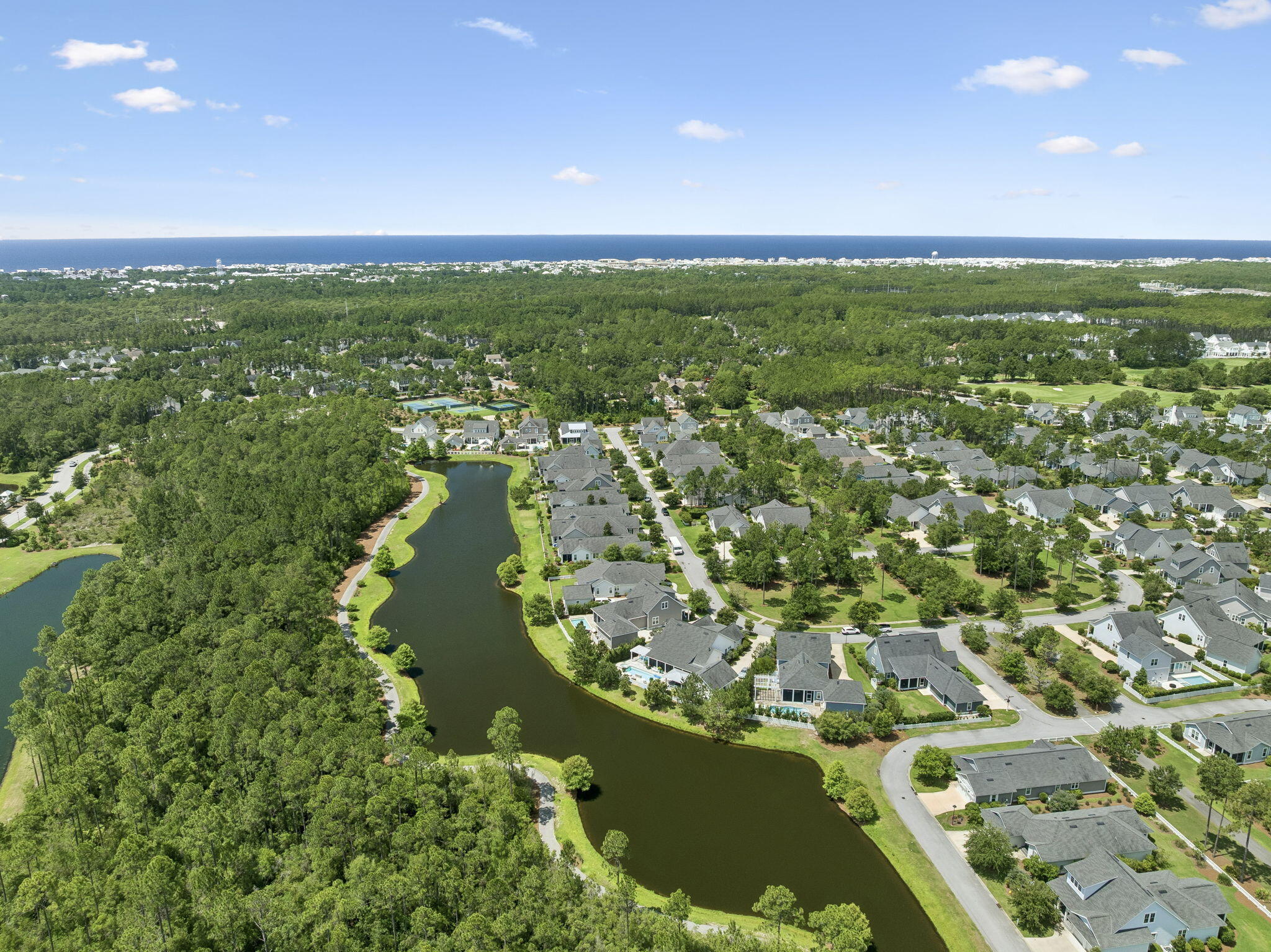 229 Sandchase Circle Inlet Beach, FL 32461 - Photo 88 of 107 Aerial - Lake