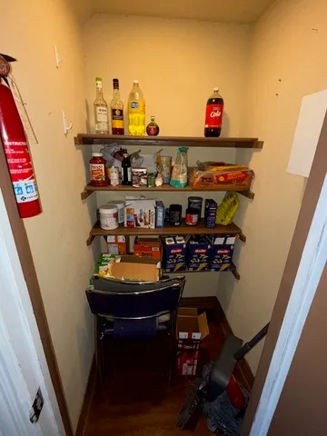 a room with storage and utility