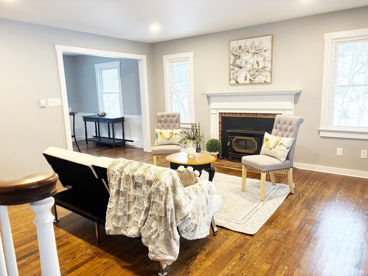 447 Matohe Road Monroe, VA 24574 - Photo 5 of 20 a living room with furniture and a fireplace