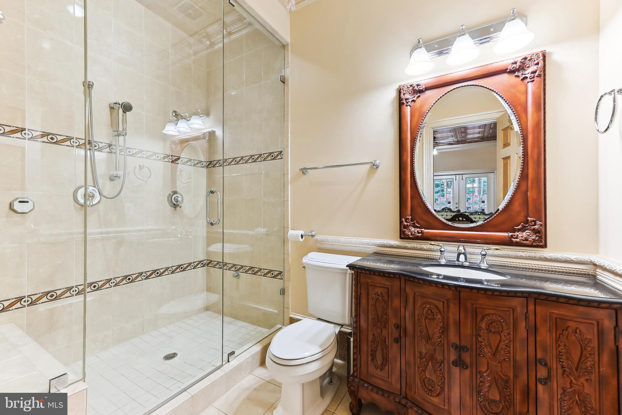 12792 Yates Ford Road Clifton, VA 20124 - Photo 83 of 117 Lower Level Full Bath w/Tiled Walk In Shower.