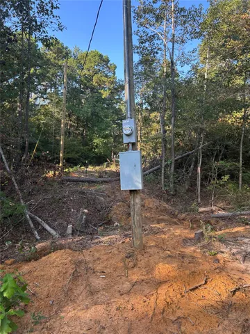 a view of a green field with lots of bushes